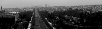 Champs-Elysées,Paříž - příklad klasického bulváru